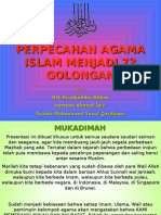 Download PERPECAHAN ISLAM MENJADI 73 GOLONGAN by api-3764563 SN6880243 doc pdf