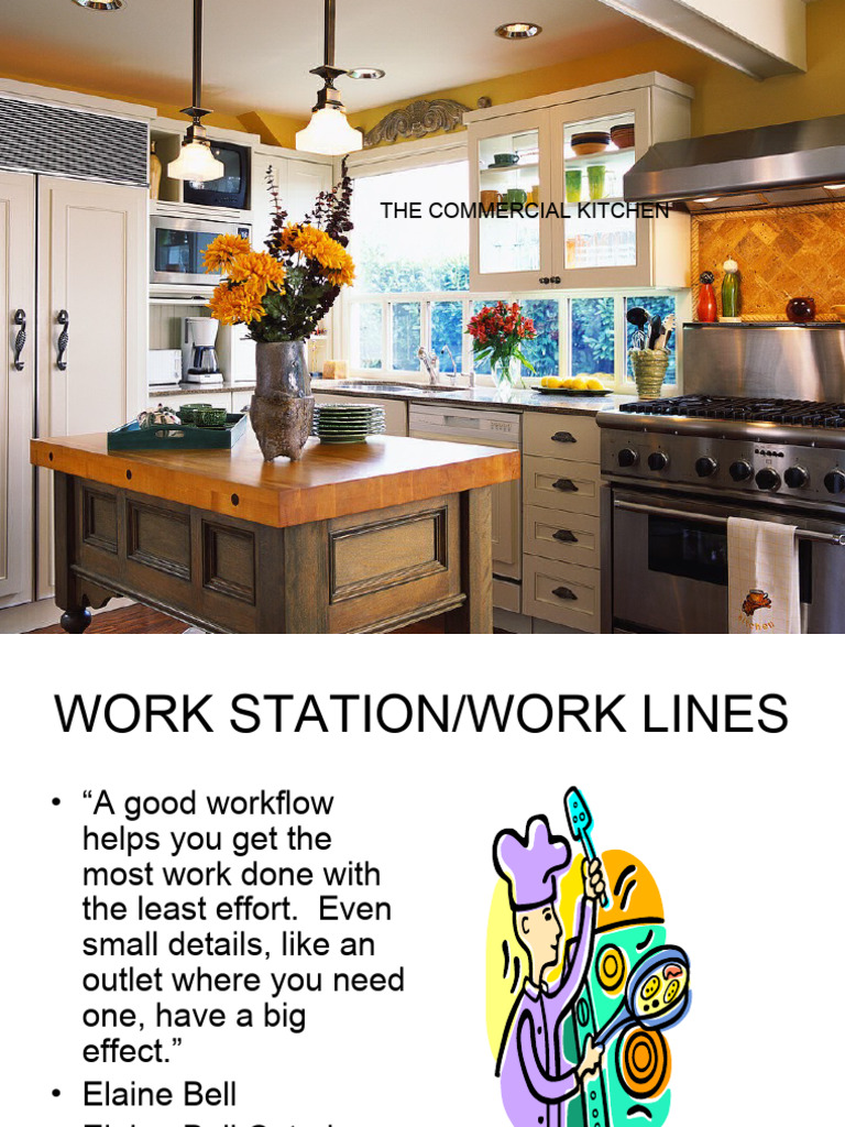 Chap 4 Work Flow Commercial Kitchen | PDF | Kitchen | Chef