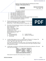 Me 7 Sem Design of Mechanical Drives 3560 Summer 2019