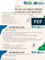 Proposta de Projeto Spray Dryer