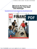 Solution Manual For M Finance 3rd Edition Marcia Cornett Troy Adair John Nofsinger