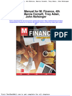 Solution Manual For M Finance 4th Edition Marcia Cornett Troy Adair John Nofsinger