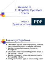 Week 2 Systems in Hospitality