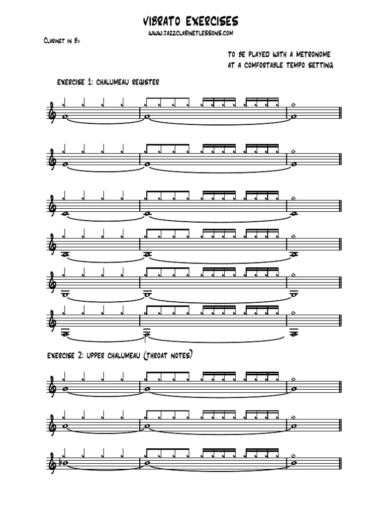 Lesson 3 Vibrato Exercises Download Free PDF Music Theory