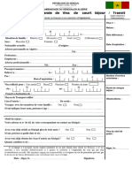 Formulaire de Demande de Visa