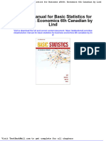 Solution Manual For Basic Statistics For Business Economics 6th Canadian by Lind