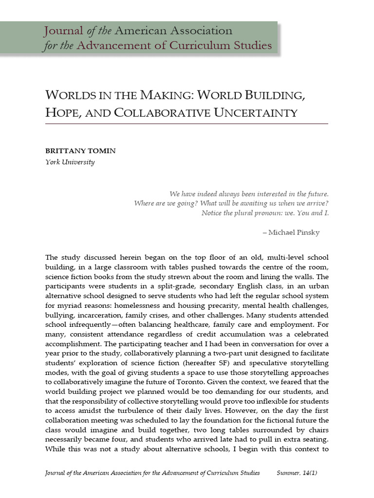 World In The Making Pdf
