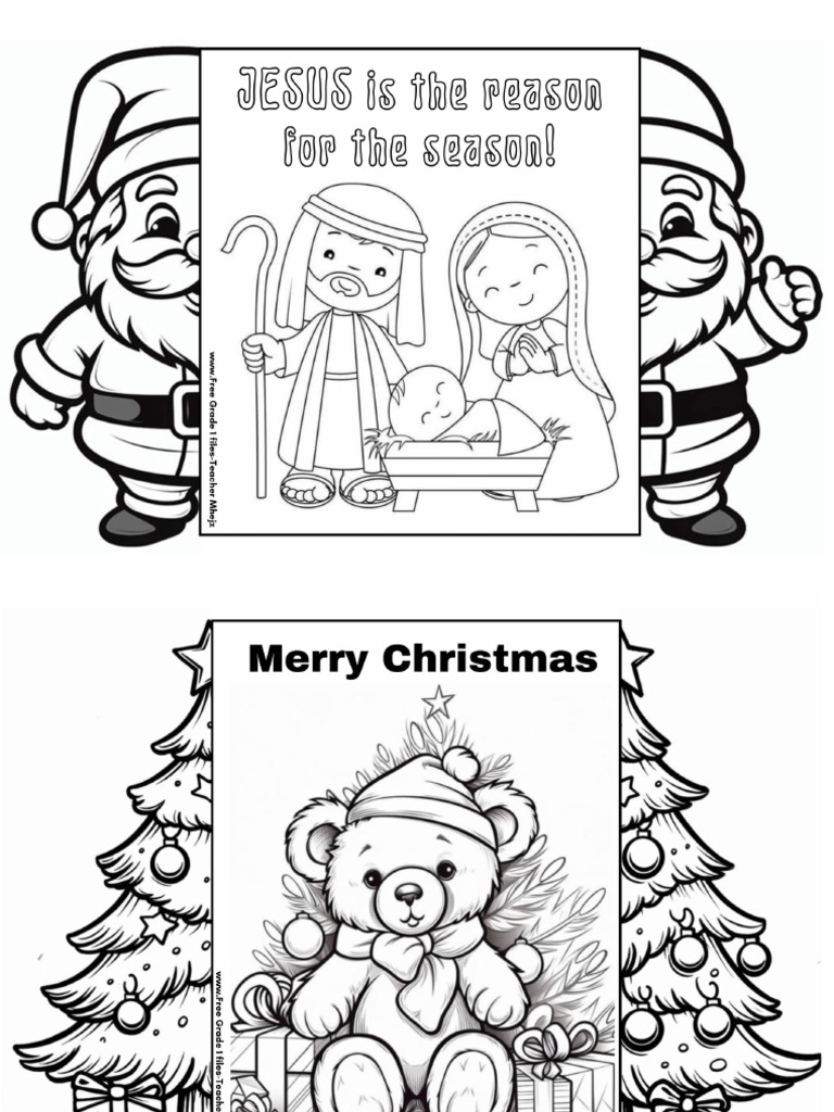 Christmas Coloring Activity PDF