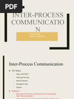 Inter-Process Communicatio N: Tanzir Ahmed CSCE 313 Fall 2018