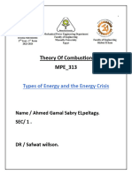 Types of Energy and The Energy Crisis