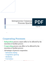 Interprocess Communication & Process Synchronization: Fall 09