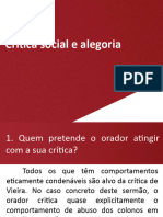 Critica Social e Alegoria