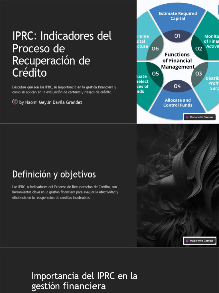 IPRC: Clave en Recuperación de Créditos | PDF | Seguridad y salud ...