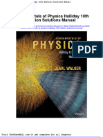 Fundamentals of Physics Halliday 10th Edition Solutions Manual