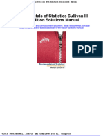 Fundamentals of Statistics Sullivan III 4th Edition Solutions Manual