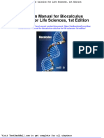 Solution Manual For Biocalculus Calculus For Life Sciences 1st Edition