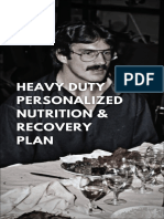 Heavy Duty Personalized Nutrition and Recovery Plan