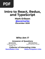 Mark Erikson - Introduction To React, Redux, and TypeScript (2020)