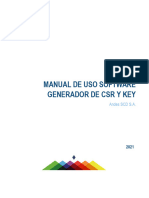 Manual de Uso Software Generador de CSR y Key