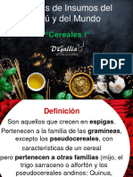 Análisis de Insumos Del Perú y Del Mundo: "Cereales I"