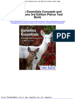 Genetics Essentials Concepts and Connections 3rd Edition Pierce Test Bank