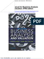 Solution Manual For Business Analysis and Valuation Ifrs Edition