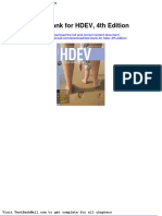 Test Bank For Hdev 4th Edition