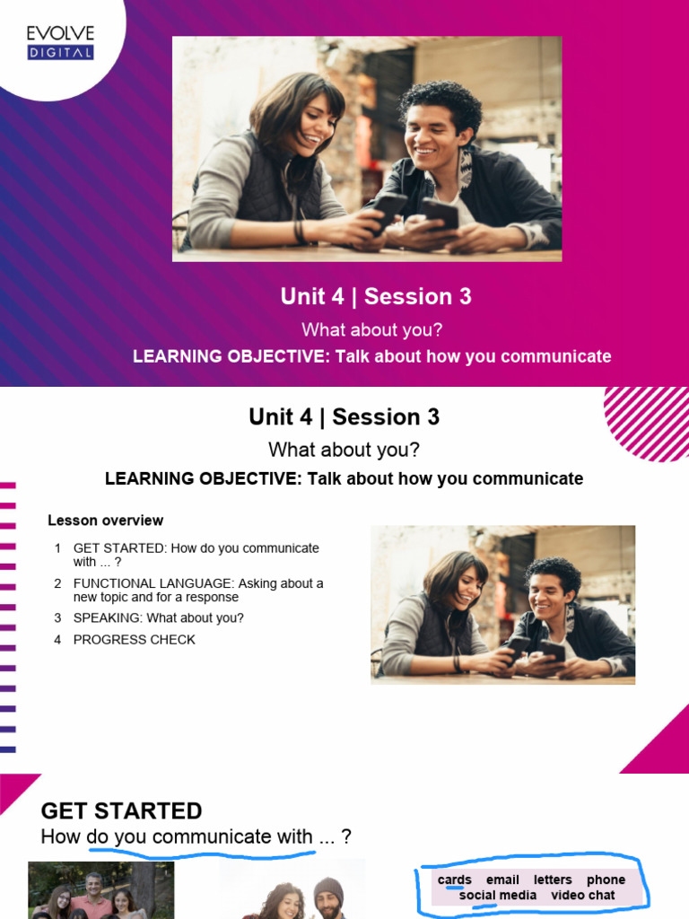 Unit 4 - Session 3: What About You? | PDF | Cyberspace | Computer ...