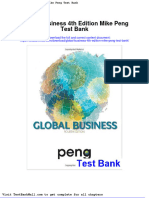 Global Business 4th Edition Mike Peng Test Bank