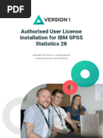 Authorised User License Installation For IBM SPSS Statistics 28 Site - New Template