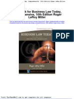 Test Bank for Business Law Today Comprehensive 10th Edition Roger Leroy Miller
