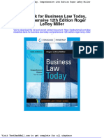 Test Bank For Business Law Today Comprehensive 12th Edition Roger Leroy Miller