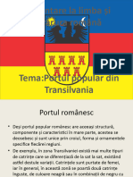 Prezentare Portul Popular Din Transilvania