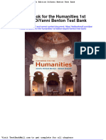 Handbook For The Humanities 1st Edition Diyanni Benton Test Bank
