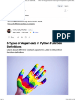 Arguments Python