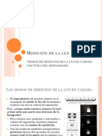 Modos de Medición de La Luz en Cámara Lectura Del Histograma