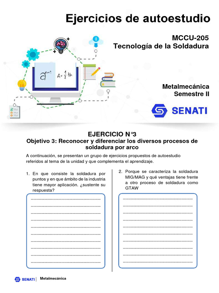 Mccu-205 Ejercicios T003 | PDF | Construcción | Soldadura