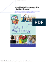 Test Bank For Health Psychology 9th Edition Brannon