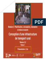 Conception D'une Infrastructure de Transport Rural