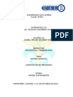 Estadística - Medidas Numéricas