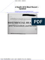 Hesi Mental Health 2018 Most Recent Updated