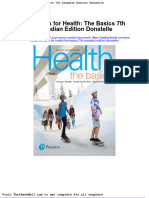 Test Bank For Health The Basics 7th Canadian Edition Donatelle