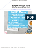 Hesi Mental Health 2020 Hesi Psych Study Guide Review and Test Bank