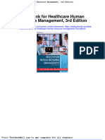 Test Bank For Healthcare Human Resource Management 3rd Edition