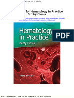 Test Bank For Hematology in Practice 3rd by Ciesla