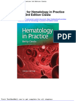 Test Bank For Hematology in Practice 3rd Edition Ciesla