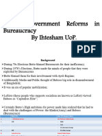 Butto Bureaucracy Reforms (Ihtesham UoP)