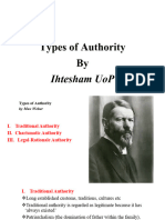 Kinds of Authority (Ihtesham UoP)