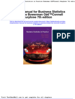 Solution Manual For Business Statistics in Practice Bowerman Oconnell Murphree 7th Edition