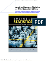 Solution Manual For Business Statistics in Practice Third Canadian Edition